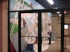 View through doors