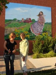 Mary Thiefels and Mayor Ann Feeney